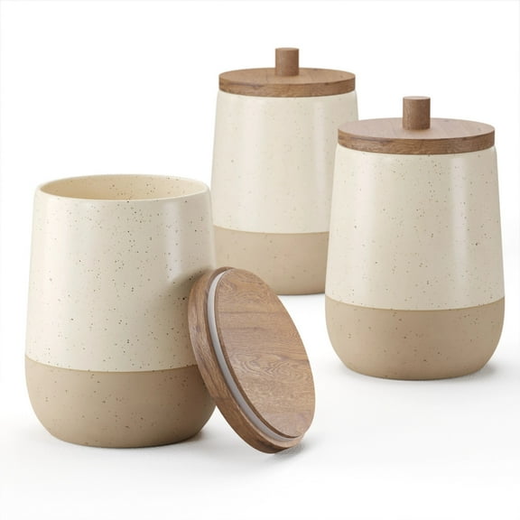 Beautiful Ceramic Canister Set of Three