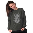 thumbnail image 4 of Ancient Egyptian Scarab Beetle Sweatshirt for Men or Women Brisco Brands 2X, 4 of 6