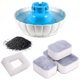 thumbnail image 3 of Filtros de fuente de agua de repuesto, 1 Uds., filtros de espuma, 4 Uds., carbón activado de algodón superior para mascotas W, 3 of 7