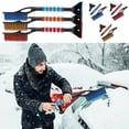 thumbnail image 7 of Harlier 27" Snow Brush and Ice Scrapers for Car Windshield, Detachable Snow Scrapers with Ergonomic Foam Grip for Cars, Trucks, SUVs (Heavy Duty ABS, PVC Brush, Red), 7 of 7