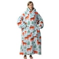 thumbnail image 2 of Wearable Blanket Hoodie for Women Men Adult Oversized Hooded Blanket Cozy Sweater Super Soft Comfortable Wearable Blanket with Sleeves Hoodie Sweatshirt with Pockets, 2 of 3