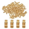 thumbnail image 1 of 50 Packs M2 Threaded Inserts Brass Heat Set Insert M2x8mm, OD 3.5mm Knurled Insert Nuts, 1 of 6