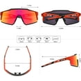 thumbnail image 4 of KAPVOE Polarized Cycling Sunglasses with 4 Interchangeable Lenses TR90 Sports Sunglasses Women Men Running, 4 of 8