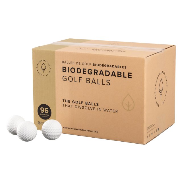 Pelotas de golf biodegradables y solubles en agua, 96 unidades