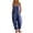 Navy, variant on Miluxas Womens Jumpsuit Sleeveless Casual Summer Overalls Jumpers Adjustable Strap Baggy Wide Leg Long Pants Rompers with Pockets Wine
