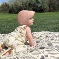 thumbnail image 2 of Gyujnb Linen Baby Sun Hat Breathable Adjustable Tie Bonnet for Spring Summer Daily Wear, 2 of 3