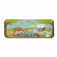 thumbnail image 1 of Hedgehog Computer Mouse Pad, Woodland Party with Comical Cartoon Characters Bear Bunny and Raccoon Happiness, Rectangle Non-Slip Rubber Mousepad Large, 31" x 12" Gaming Size, Multicolor, by Ambesonne, 1 of 2