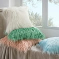 thumbnail image 6 of Faux Fur Pillow Cover Fluffy Solid Decorative Throw Pillow Case Cushion Cover for Bedroom and Couch,Orange, 12" x 20", 3 Pack, 6 of 6