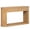 Natural, variant on GZXS Modern Fluted Console Table with Storage, 59-Inch Oval Entryway Table with 2 Drawers and Open Shelf, Accent Table for Hallway or Living Room, Black