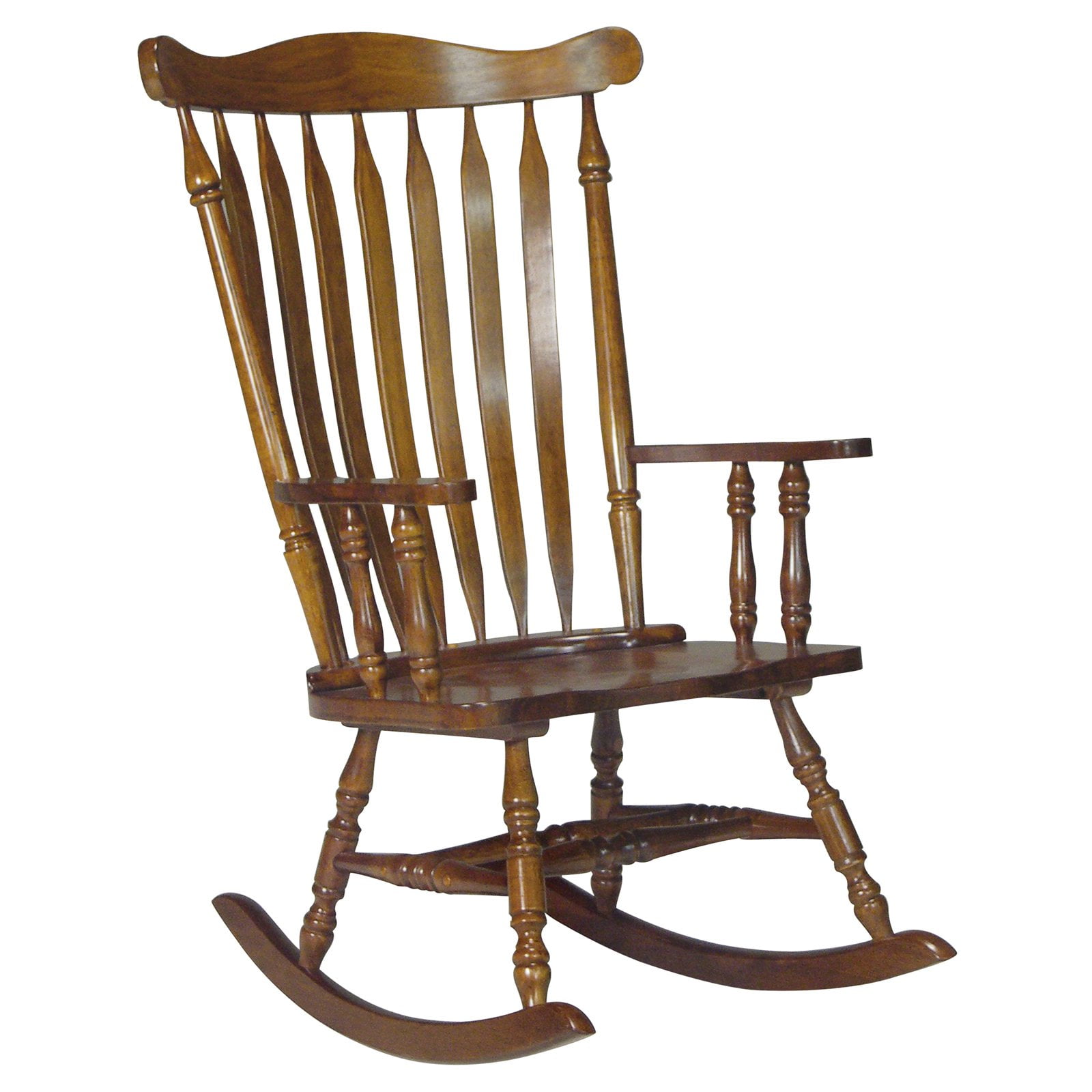 International Concepts Slat-back Indoor Wood Rocking Chair - Walmart.com