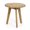 Natural + Solid Wood+1, variant on LIANGKA Dark Brown Solid Acacia Wood Round Side Table 3 Leg Modern End Accent Table for Living Room Bedroom