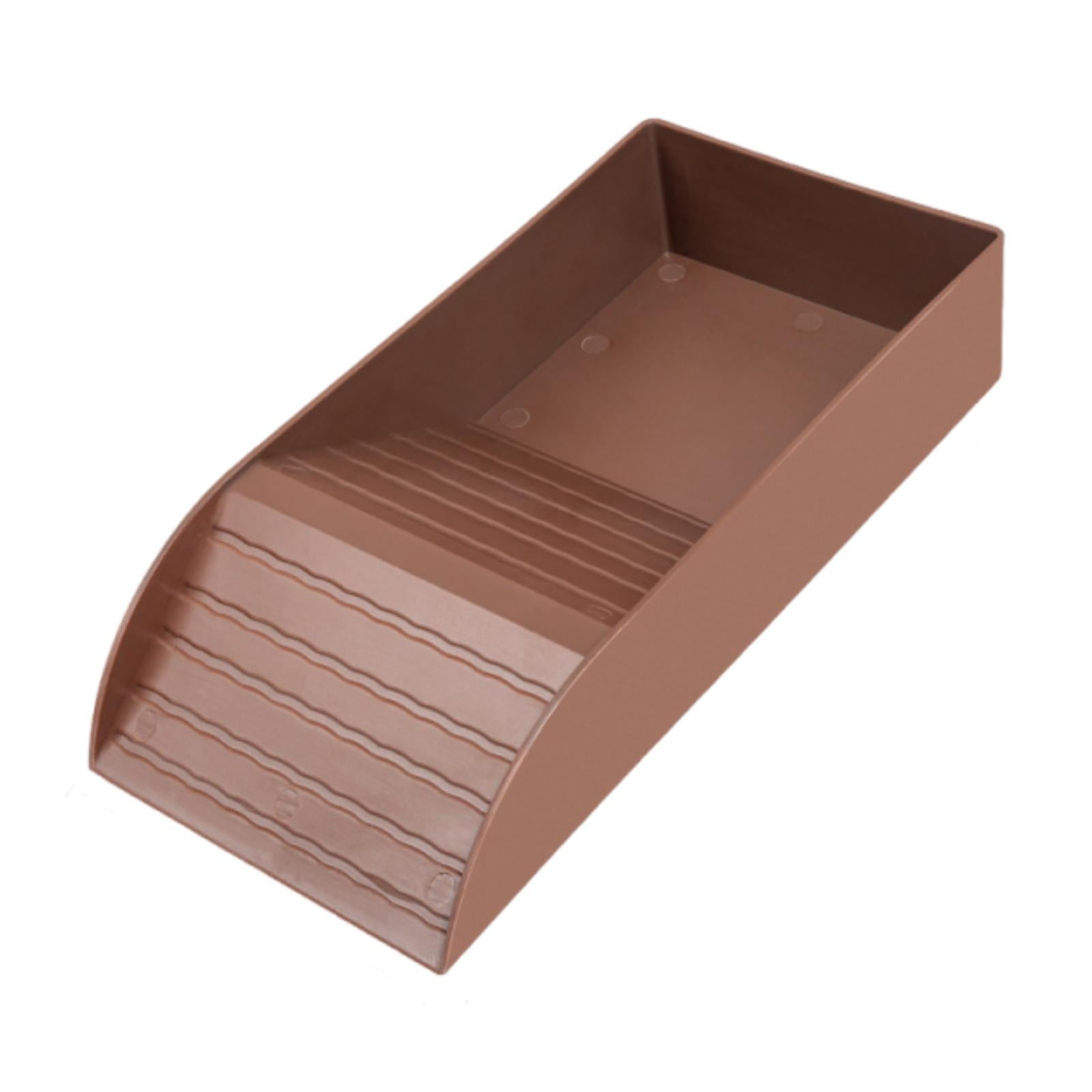 TOOYFUL Tortoise Water Dish Reptile Feeding Dish with Ramp, Durability, Feeding Plate Multifunctional, Reptile Water Bowl Turtle Bath Small