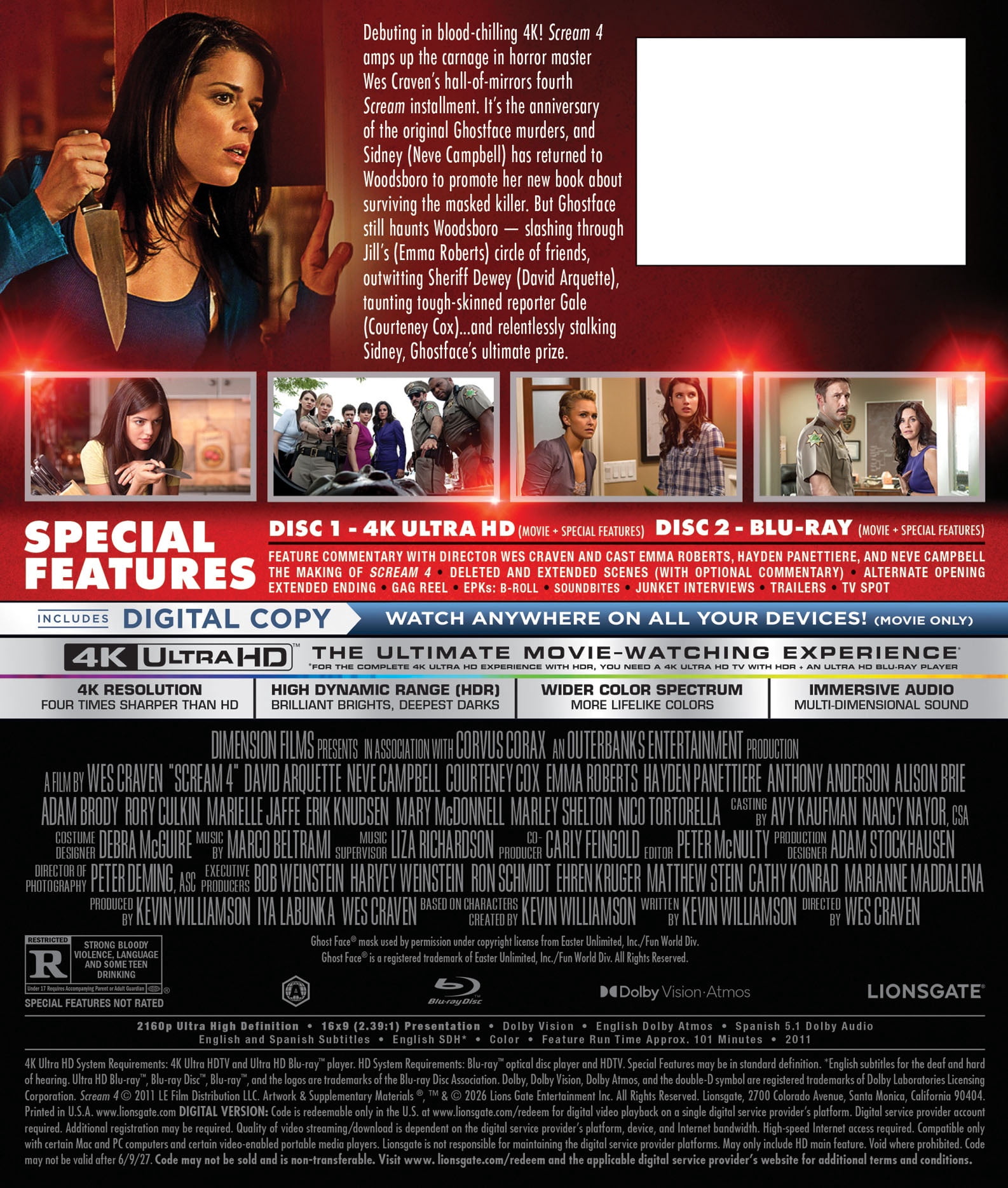 Lions Gate - Scream 4 [ULTRA HD]