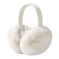 thumbnail image 1 of HaoXun Winter Fleece-Lined Foldable Faux Rabbit Fur Ear Muffs - Windproof Cold Weather Protection with Adjustable Headband for Outdoor Activities, 1 of 6
