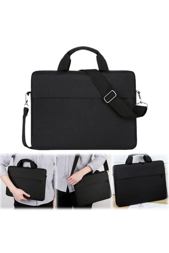 Black 15.6-Inch Laptop Backpack Laptop Bag Inner Bag with Shoulder Straps 13 Inches 14 Inches 15.6 Inches Thin Laptop Shoulder Bag Business Briefcase