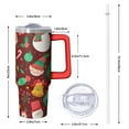 thumbnail image 2 of 30 oz Christmas Reindeer Ornaments Tumbler with Handle and Straw, Stainless Steel Cup 30 oz, Leak Proof Holiday Mug, Festive Present, 2 of 5