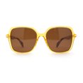 thumbnail image 2 of Polarized Womens Thic Plastic Butterfly Classy Fashion Sunglasses Yellow - Brown, 2 of 4