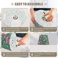 thumbnail image 4 of Ryvnso LED Bedside Table Lamp Circles Art Bedroom Desk Lamps Nightstand Lampshade S, 4 of 7