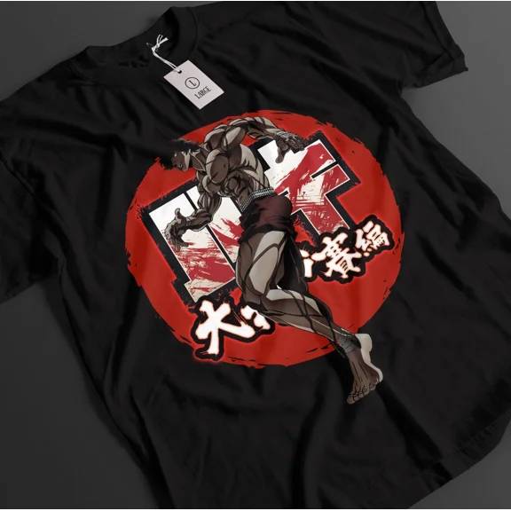 RARE Baki The Grappler Shirt Baki Hanma Tshirt Yujiro Top Fighting T-Shirt Unisex Tee