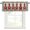 Blue, variant on Boho Single Arch Kitchen Valances for Windows, Modern Red Floral Vintage Ethnic Blue Bathroom Window Valances 42x12 Inch Rod Pocket Window Treatments Valance Curtains for Living Room Bedroom Decor