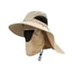 thumbnail image 5 of Sombrero para el sol, ala ancha, ligero, para pesca, jardinería, mochilerismo, playa, verano. Caqui, 5 of 9