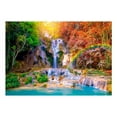 thumbnail image 2 of Tiptophomedecor Peel and Stick Nature Wallpaper Wall Mural - Tat Kuang Si Waterfalls - Removable Wall Decals, 2 of 3