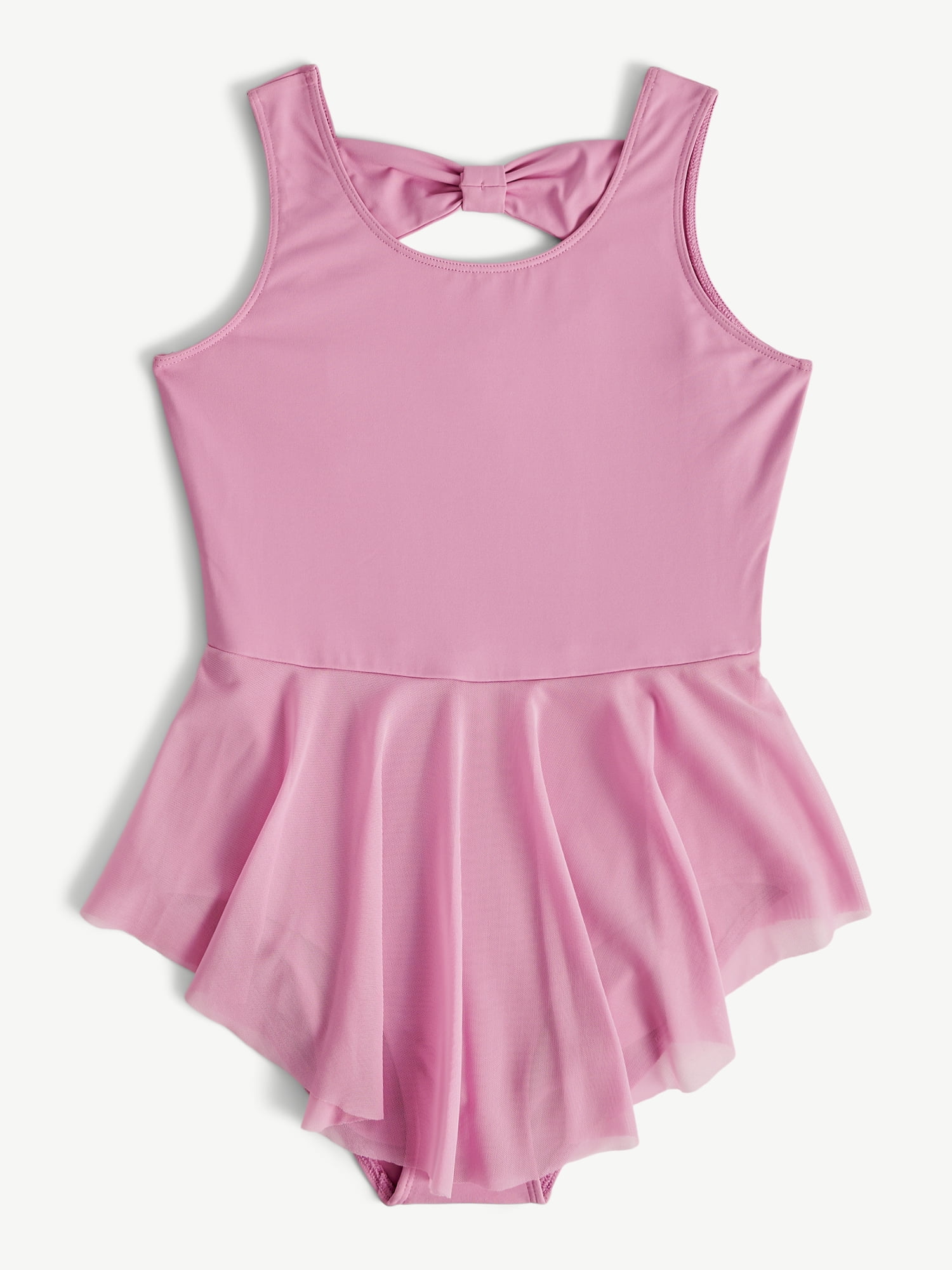 Justice Girls' Bow Back Skirted Tank Leotard, Sizes XXS-XL