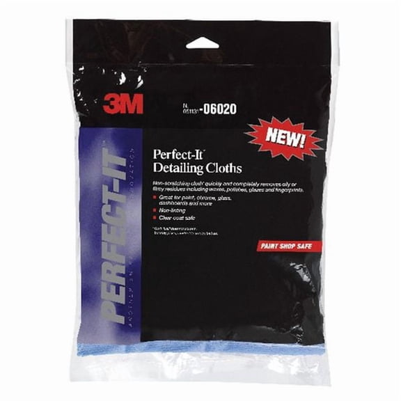 3M Perfect-It 39015 Show Car Detailing Cloth, 12 x 4.1 in, Blue