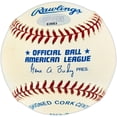 thumbnail image 2 of John Halama Autographed Official AL Baseball Seattle Mariners Boston Red Sox (Smudged) MCS Holo #63683, 2 of 3