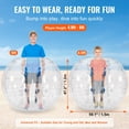 thumbnail image 4 of CAFORKP 5FT Inflatable Sumo Bumper Ball, 0.8mm PVC Zorb Ball for Teens & Adults Outdoor Play, 4 of 9