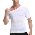 thumbnail image 4 of Men's Body Shaper Slimming Shirt Tummy Vest Thermal Compression Base Layer Slim Muscle Short Sleeve Shapewear, 4 of 5