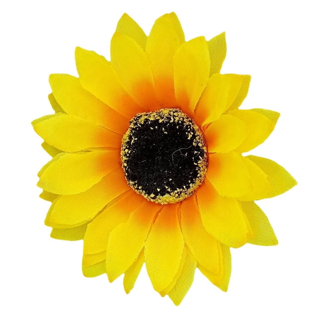 Set de 4 pinzas para el pelo con motivos de girasoles y mar, versátiles