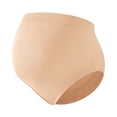 thumbnail image 2 of Fmbrln Womens Stretchy Seamless Belly Support Underwear Maternity High Waist Panties Soft Breathable Solid Color Pregnancy Underpants for Daily Wear Khaki L, 2 of 5