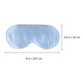 thumbnail image 3 of EeaseCA Natural Silk Blindfold Sleeping Eye Patch Adjustable Silk Blinder Shading Eye Patch Light Blue, 3 of 7