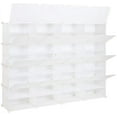 thumbnail image 3 of Gomyhom DAYFULI 8-Tier Portable 64 Pair Shoe Rack Organizer 32 Grids Tower Shelf Storage Cabinet Stand Expandable for Heels, Boots, Slippers, White, 3 of 4