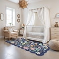 thumbnail image 3 of YOUFORTONG 3'x6' Floral Hallway Runner Rug,Washable Low-Pile Non Slip Carpet for Entryway Kitchen Living Room Bedroom Farmhouse Home Decor,Purple, 3 of 6