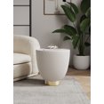 thumbnail image 2 of Manhattan Comfort Anderson End Table 2.0 with Steel Frame in Cream, 2 of 6