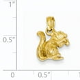 thumbnail image 2 of 14k Solid 3-Dimensional Squirrel with Nut Charm C2392 (16mm x 12mm), 2 of 2