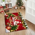 thumbnail image 6 of Merry Christmas Christmas Doormat Snowman Let it Snow Decorative Door Mat Christmas Winter Holiday Non Slip Floor Rugs Snowman Kitchen Rug for Home Indoor Outdoor Entrance Decor 16x24in, 6 of 6