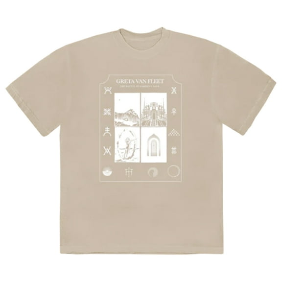 Greta Van Fleet Men's Album Illustration T-Shirt Sand Large | Officially Licensed Merchandise