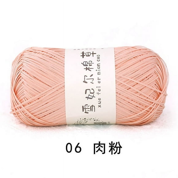Firefly Hope Fil de Raphia 100G pour Crochet, Fil de Coton Doux pour Crochet Sac/chapeau de Plage d'Été, 503 Yards Fil de Papier Ruban pour Débutants Tricot à la Main Sac à Main, Rose