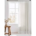 thumbnail image 3 of Sheer Curtains 84 Inches Long, Cream Greek Key Semi Sheer Curtains Light Filtering Window Treatment, Geometric Greece Ancient Farmhouse Geo Privacy Voile Drapes for Living Room Bedroom 52x84 Inch, 3 of 7