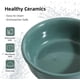 thumbnail image 3 of Ceramic Cat Bowl Cat Food and Water Bowl Kitty Bowl Pet Supplies (300ml, Dark Green), 3 of 4
