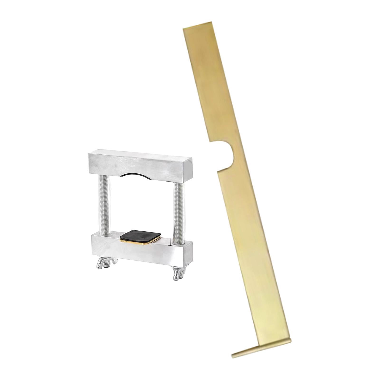 2 Pieces Violin Repair Clamp Luthier Tools Violin Making Gauge Adjustable Metal for 4/4 Violin Luthiers