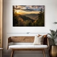 thumbnail image 3 of Elephant Stock Sunrise In Smoky Mountains Wall Art - Horizontal Canvas Wall Art - Living Room Wall Decor - Nature Canvas - Green And Blue Decor - 45" x 30", 3 of 8