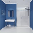 thumbnail image 3 of Halberd Series 59-60"W x 72"H Sliding Framed Shower Door in Brushed Nickel with Tsunami Guard Tempered Glass, 3 of 12