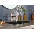 thumbnail image 2 of Flute Single-Handle Single-Hole Bathroom Faucet with Deckplate Included in Brushed Nickel, 2 of 7