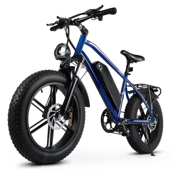 Hipatoo Peak 1000W Electric Bike for Adults, 20X4.0" Fat Tire E bike, 48V/13Ah Battery 25MPH Mountain Bike, 38 Miles Range Electric Bicycle for Cycling, 7-Speed E-bike, Ebike for Adults UL2849