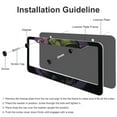 thumbnail image 4 of 2 Pieces Movin As Fast As I Can License Plate Frames TurtleOcean Theme Standard Car Tag Cover Holder Aluminum 2 Holes for US And CA with 2 Holes and Screws, 4 of 6
