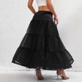 thumbnail image 5 of IROINNID Long Elastic Waist Skirt For Women Fashion Boneless Full Skirt A Set Of Wedding Skirt Full Skirt Half Skirt Solid Color Skirt, 5 of 5